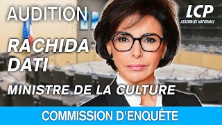 Rachida Dati  audition devant la commission denquête sur les fréquences TNT [upl. by Iduj]