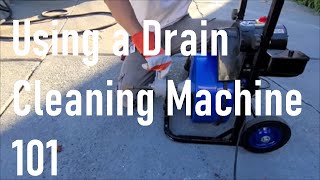 How to use a drain cleaning machine [upl. by Rhody]