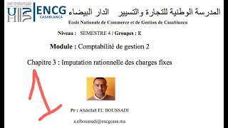 S4 Imputation rationnelle des charges fixes [upl. by Alleroif]