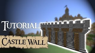 Minecraft Tutorial medieval walls Version 2 [upl. by Hajidahk229]