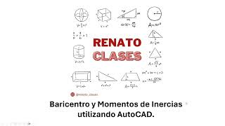 Baricentro y Momentos de Inercia con AutoCAD [upl. by Valerio]