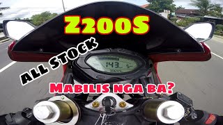 MOTORSTAR  Z200S TOP SPEED  motodhie [upl. by Thesda100]