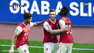 Rotherham vs Middlesbrough  EFL Championship 202324  Football Simulation PES 21 [upl. by Erlandson]