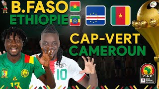 CAP VERT vs CAMEROUN LIVE  BURKINA FASO vs ETHIOPIE LIVE  CAN 2021 [upl. by Mehelhteb727]