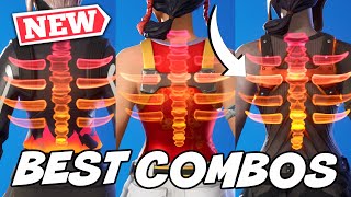 BEST COMBOS FOR NEW SPECTRAL SPINE BACKBLING ORANGE STYLE  Fortnite [upl. by Ecire]