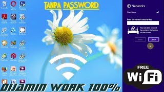 Cara Koneksikan wifi ke Laptop Tanpa Password  Mudah dan simple  Min Windows 8 Fitur WPS [upl. by Sheppard911]