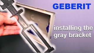 Geberit inwall carrier  installing the gray bracket [upl. by Kalindi144]