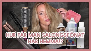 HUR FÅR MAN SALONGSFÖNAT HÅR HEMMA [upl. by Julita]