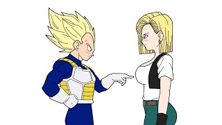 ANDROID 18 convinces VEGETA [upl. by Katrina830]