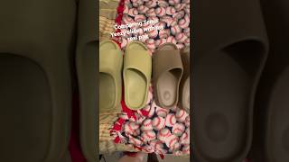 Temu Yeezy Slides Vs Real Yeezy Slides [upl. by Mad]