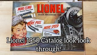 Looking though a Lionel 1950 Catalog lioneltrains oscaletrains [upl. by Emse]