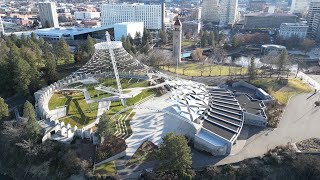 Cinematic 4K drone footage of Riverfront park Spokane WA [upl. by Novello]