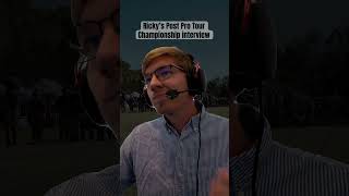 Ricky Wysockis Post Pro Tour Championship Interview discgolf meme dgpt ricky [upl. by Osicnarf103]