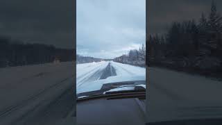 Minnesota winter driving Hwy 53 north [upl. by Okkin]