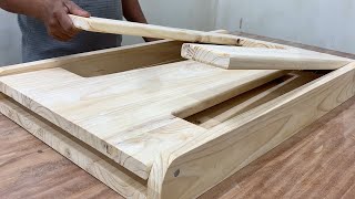 DIY Folding Table Ideas That You Can Build Easily  Smart Folding Table With SelfOpening Legs [upl. by Autry]