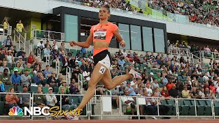 Sydney McLaughlinLevrone DOMINATES for 400m National Title near American record  NBC Sports [upl. by Anastassia]