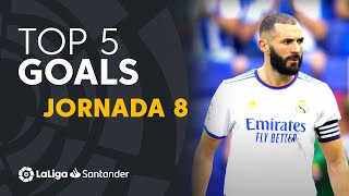 LaLiga TOP 5 Goles Jornada 8 LaLiga Santander 20212022 [upl. by Mariand]