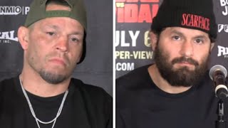 Jorge Masvidal Leaves Press Conference Early After Nate Diaz Over Hour Late [upl. by Huskamp]