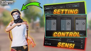 Conqueror Rank 5 Finger FASTER PLAYER SettingControl CODE  Daxua SOLO vs SQUAD  PUBG BGMI [upl. by Kcirde]