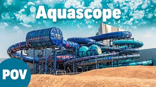 Aquascope  Futuroscopes New Indoor Water Park  Water Slides GoPro POV [upl. by Becka]