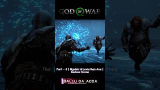 THOR VS KRATOS  PT4  GOD OF WAR RAGNAROK godofwar godofwarragnarok thor odin kratos shorts [upl. by Liagabba]