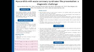 Myocarditis with acute coronary syndromelike presentation a diagnostic challenge [upl. by Anauq]