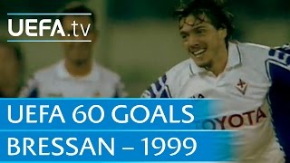 Mauro Bressan v Barcelona 1999 60 Great UEFA Goals [upl. by Marcos]