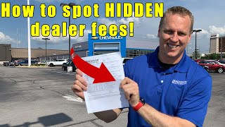 9 fees to NEVER pay a car dealership Tips on car buying how to negotiate and how to buy a car [upl. by Anitnemelc]