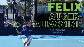 Felix AugerAliassime Serve [upl. by Lanita]