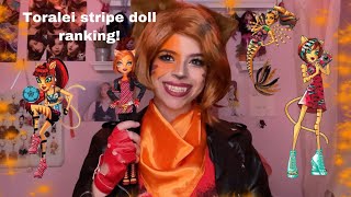 MONSTER HIGH TORALEI STRIPE DOLL RANKING [upl. by Goldman]