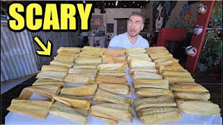 THIS 50 MEXICAN TAMALE CHALLENGE Has To Be Finished In Less Than 30 MINUTES [upl. by Tore]