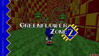 Modern Sonic V6  Greenflower Zone Act 2 Speedrun 2 [upl. by Adnor]