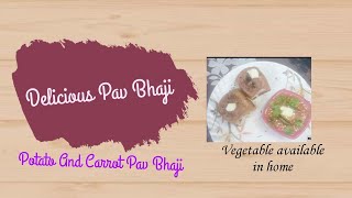 jab Ghar me koi sabji Na Ho aur pav bhaji khane ka man kare to banaye ye Delicious pav bhaji [upl. by Annwahs]