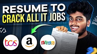 🤩2024 Best resume format for freshers ✅  How to create resume for IT job tamil [upl. by Forest992]