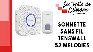 Test dune sonnette sans fil Tenswall 52 mélodies [upl. by Lednyc]