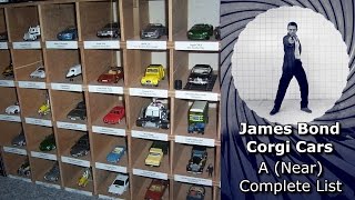 James Bond Corgi Cars  A Near Complete List [upl. by Silin]