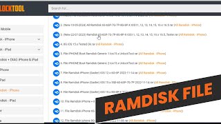 how to download ramdisk file  ramdisk file locotion  unlock tool  iphone ramdisk file [upl. by Myca181]