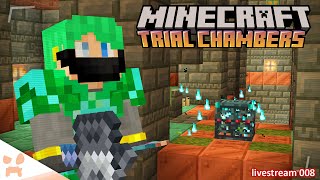 testing the new minecraft 121 ominous trial chamber live i am too good [upl. by Itsyrk]