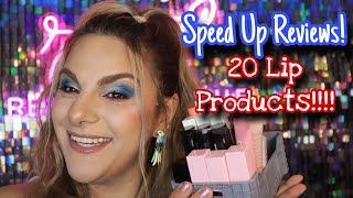 Speed Up Reviews 20 Lip Productsريفيو سريع ل ٢٠ منتج للشفاه [upl. by Sy]