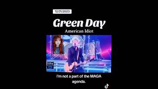 Green Day changes lyrics to bash quotMAGA Agendaquot on NYE greenday liberal newyearseve foxnews [upl. by Enyawed]