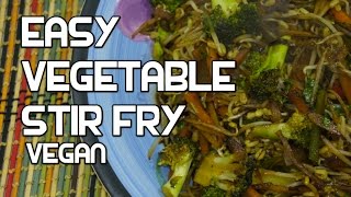 Easy Chinese Stir Fry Wok Vegetables Recipe  Vegan [upl. by Reinhart]