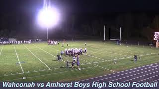 Wahconah vs Amherst Boys Highs School Football [upl. by Einot]