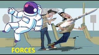 Forces and examples of forces KS3 physics [upl. by Gerk168]