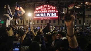 quotThe Cubs Win the World Series Everyone Goes Nutsquot [upl. by Aitan29]