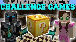 Minecraft PAT VS JEN CHALLENGE GAMES  Lucky Block Mod  Modded MiniGame [upl. by Ijat]