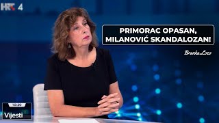 Branka Lozo Primorac opasan Milanović skandalozan [upl. by Aecila517]