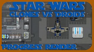 Base Timelapse Clones vs Droids RimWorld [upl. by Eadrahs896]