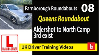 Aldershot to north camp via queens roundabout farnborough driving test [upl. by Tiphany969]