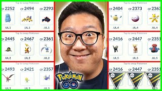 15 UNIQUE LEVEL 50 ULTRA LEAGUE POKEMON IN GO BATTLE LEAGUE IN POKEMON GO [upl. by Herahab]