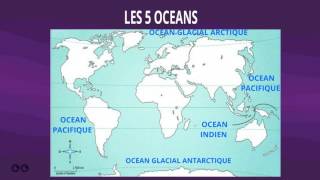 Géographie  Les océans et les continents de la planète [upl. by Ligetti501]